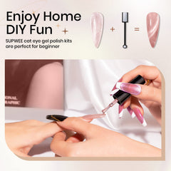SUPWEE cat eye shapes shown by different angles for creativity.
