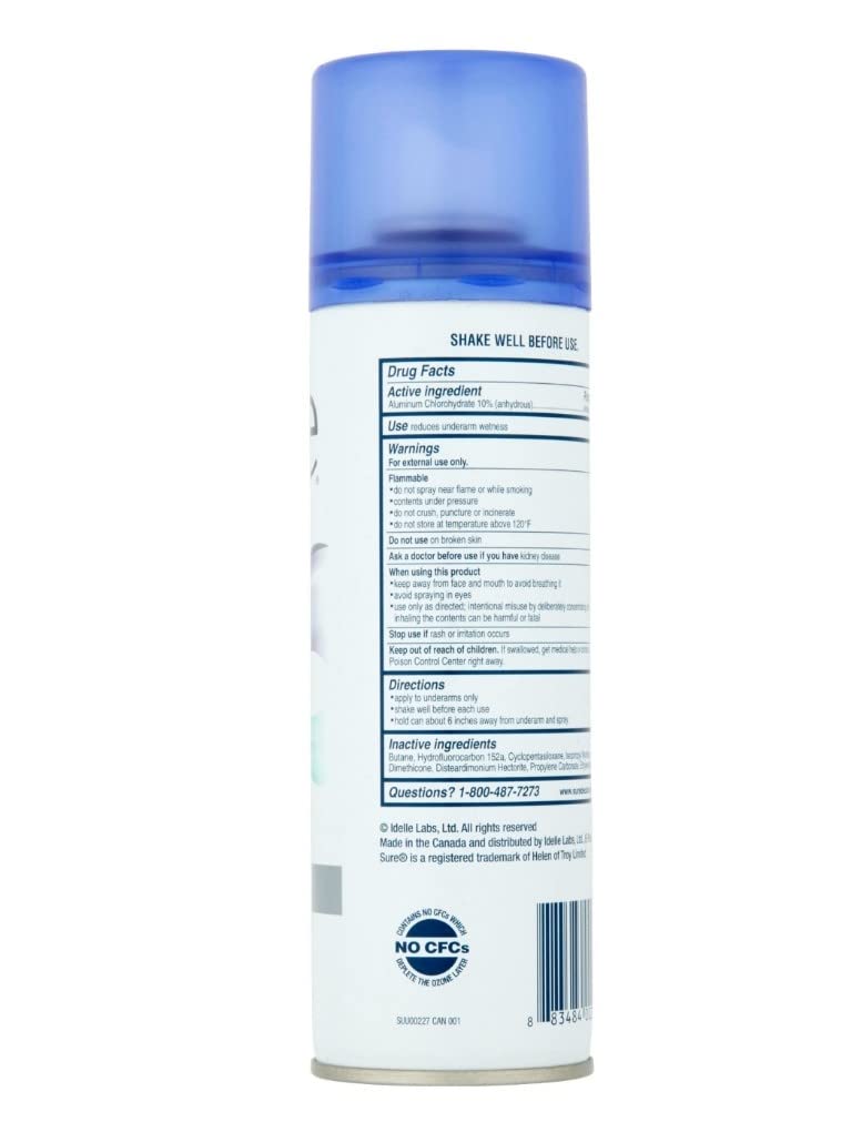 Sure 48-hour protection aerosol keeps you fresh, dry, and confident in everyday activities.