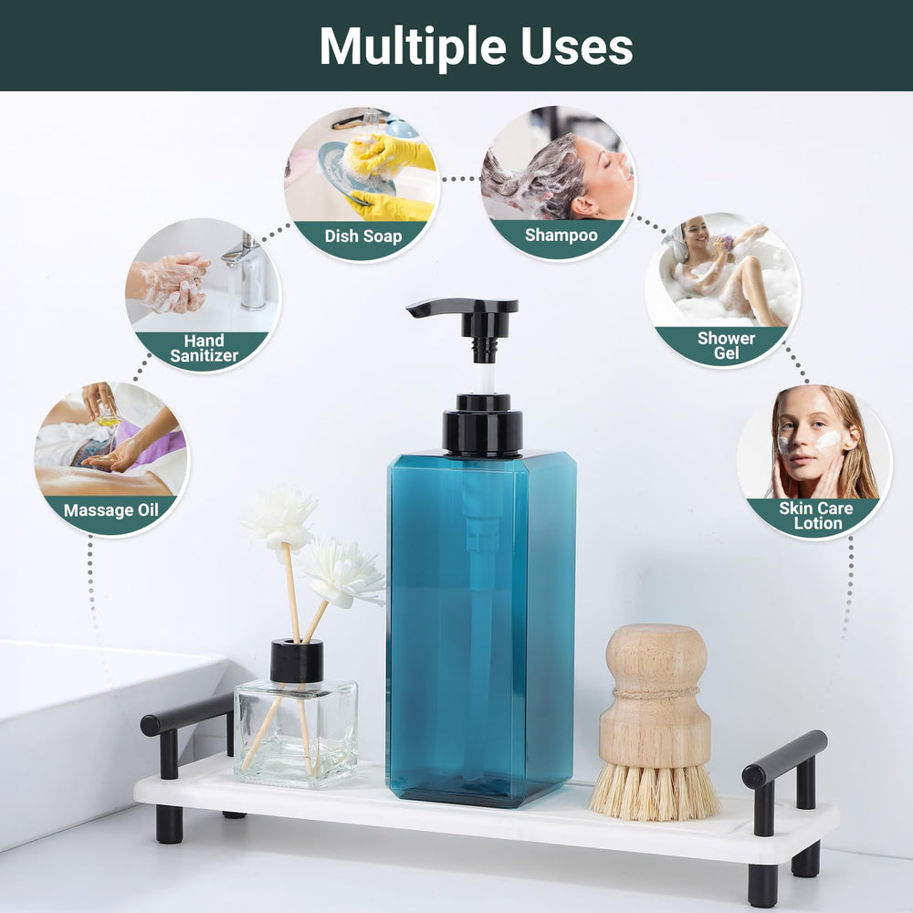 Suream multi-purpose bottle suitable for shampoo, conditioner, and body wash