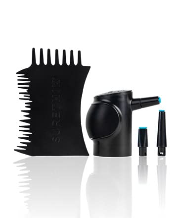 SURETHIK hair fiber applicator twist-on pump for precise, even fiber coverage.