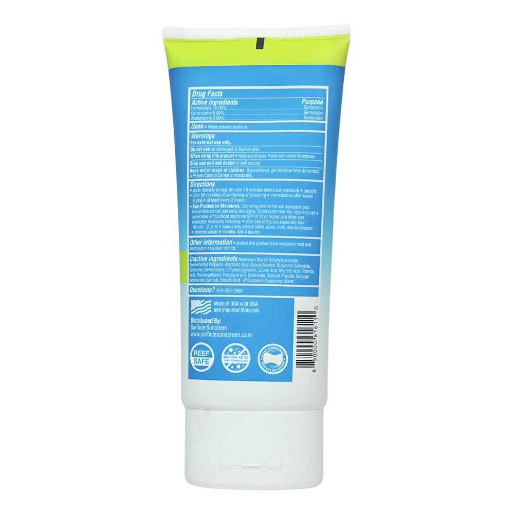 Surface Dry-Touch Lotion Sunscreen proudly made in the USA