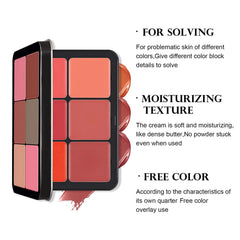 SURORAIN blush palette packaging with premium finish.
