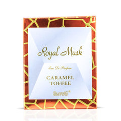 Surrati Royal Musk caramel note close-up conveys warm toffee sweetness.
