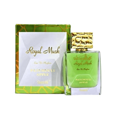 Surrati Royal Musk Patchouli Apple bottle, designed for all-day wear.