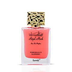 Surrati Royal Musk Pomegranate Raspberry cap highlights refined finish and ease of spray