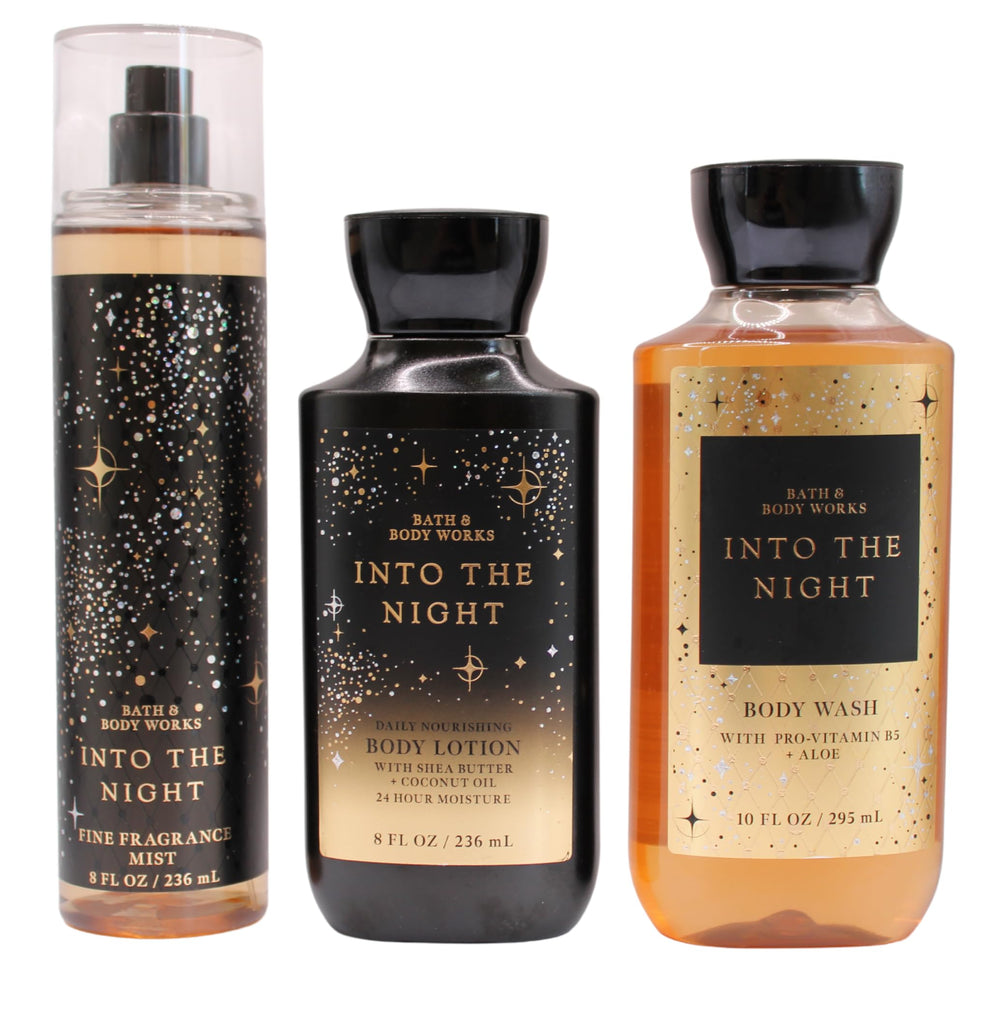 Susicit Into the Night Daily Trio—complete daily routine for refreshed skin and lasting fragrance.