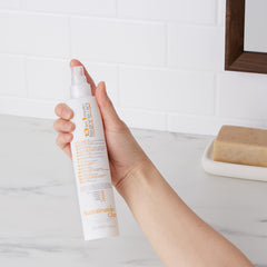Sustainable Glam Epic Leave-In Frizz Control delivers smoother, manageable strands.