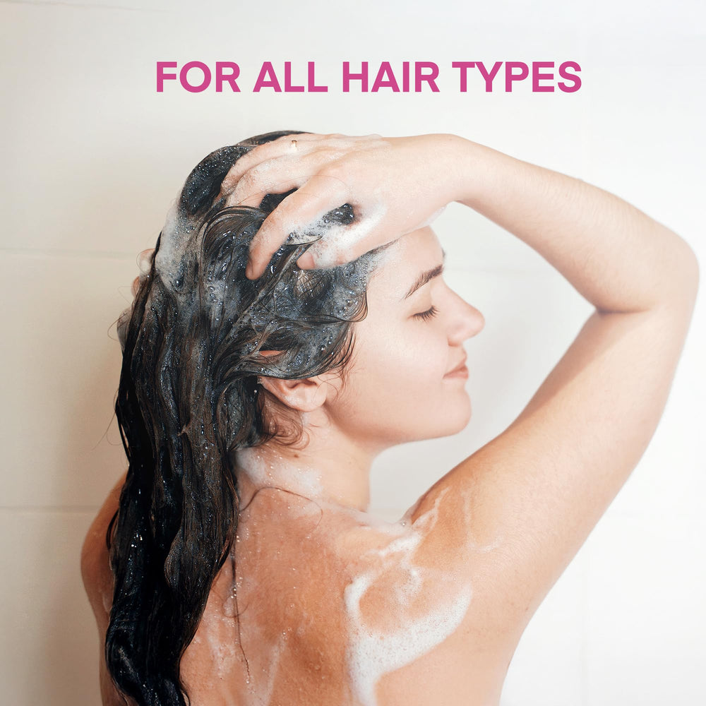 Svvimer shampoo image indicating all hair types suitability