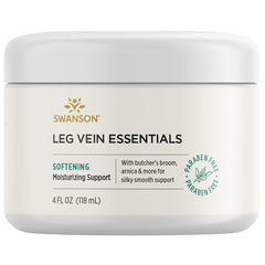 Swanson Leg Vein Essentials Cream bottle with rich texture for leg comfort