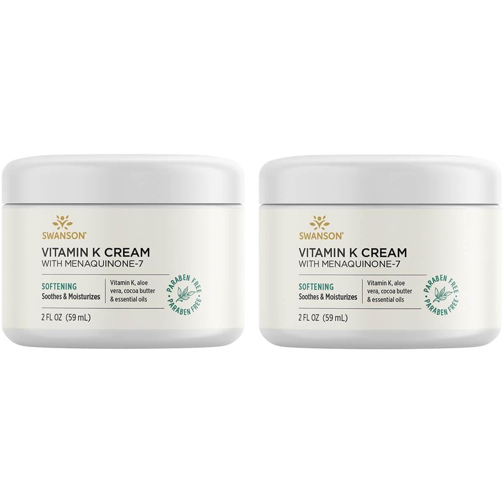 Swanson Vitamin K Cream eye care product brightens the under-eye area and reduces dark circles.