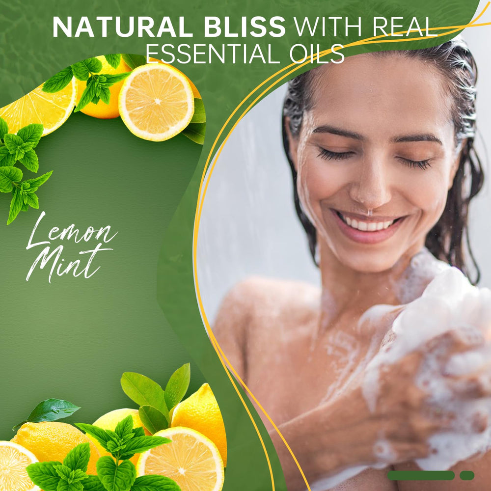SWCANDY Lemon Mint bath bombs close-up revealing natural color and oils.