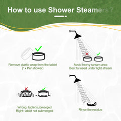 SWCANDY Lemon Mint shower steamer in use, releasing uplifting aroma.