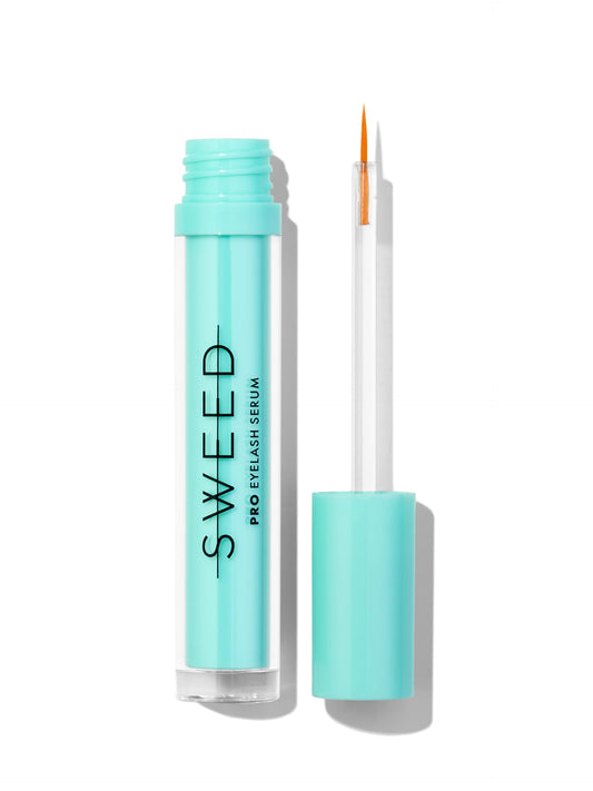 SWEED Eyelash Growth Serum bottle promotes a fuller, longer look.