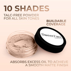 Sweet Face Minerals shade blends across skin tones with easy adaptability.