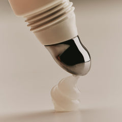 Sweet July Lip Treatment Lychee tube in use for hydrating lip care
