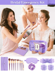 Sweet Lion faux leather brush bag protects brushes and styles on the go.