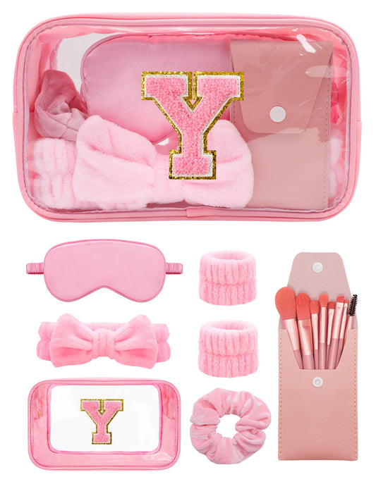 Sweet Lion initial clear makeup bag for organized travel and gifting.