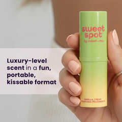 SweetSpot Vanilla Pear travel fragrance stick ideal for discreet scent touch-ups.