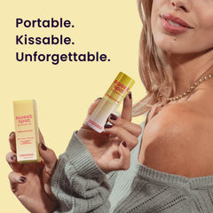 Sweetums SweetSpot Mango Hibiscus texture close-up, non-sticky formula.