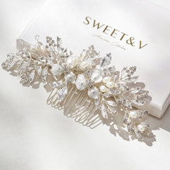 SweetV handmade wedding accessory clip for versatile styling and secure hold.