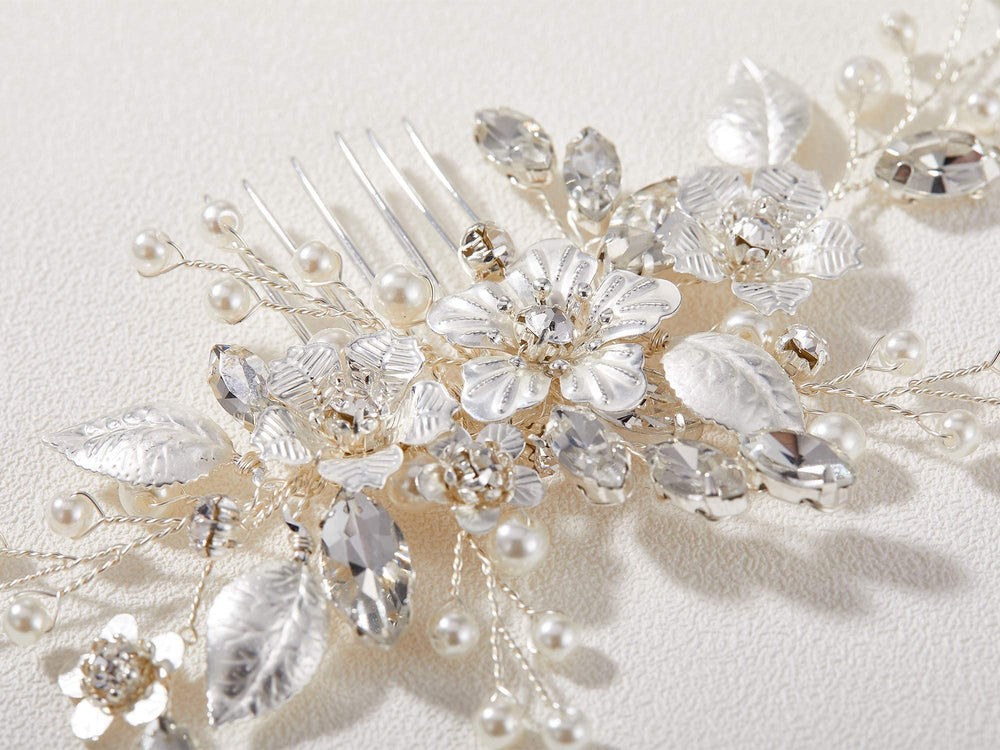 SWEETV pearl accents complement various wedding dresses