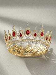 SWEETV Royal Queen Crown theater headpiece for stage performances