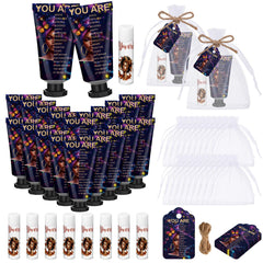 Swiffen gift set display of 24 hand creams and lip balms for gifting occasions