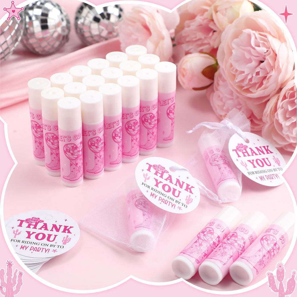 Swiffen cowgirl boot lip balm design close-up for event style