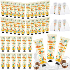 Swiffen Here Comes The Son hand cream party favors, a charming baby shower keepsake