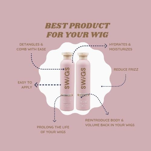 Swigs color-safe formula preserves natural shine on wigs.