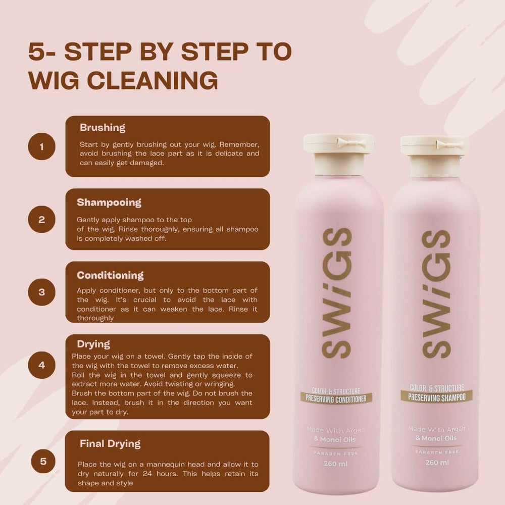 Swigs wig care daily-use promotes smooth, manageable fibers on everyday wear.