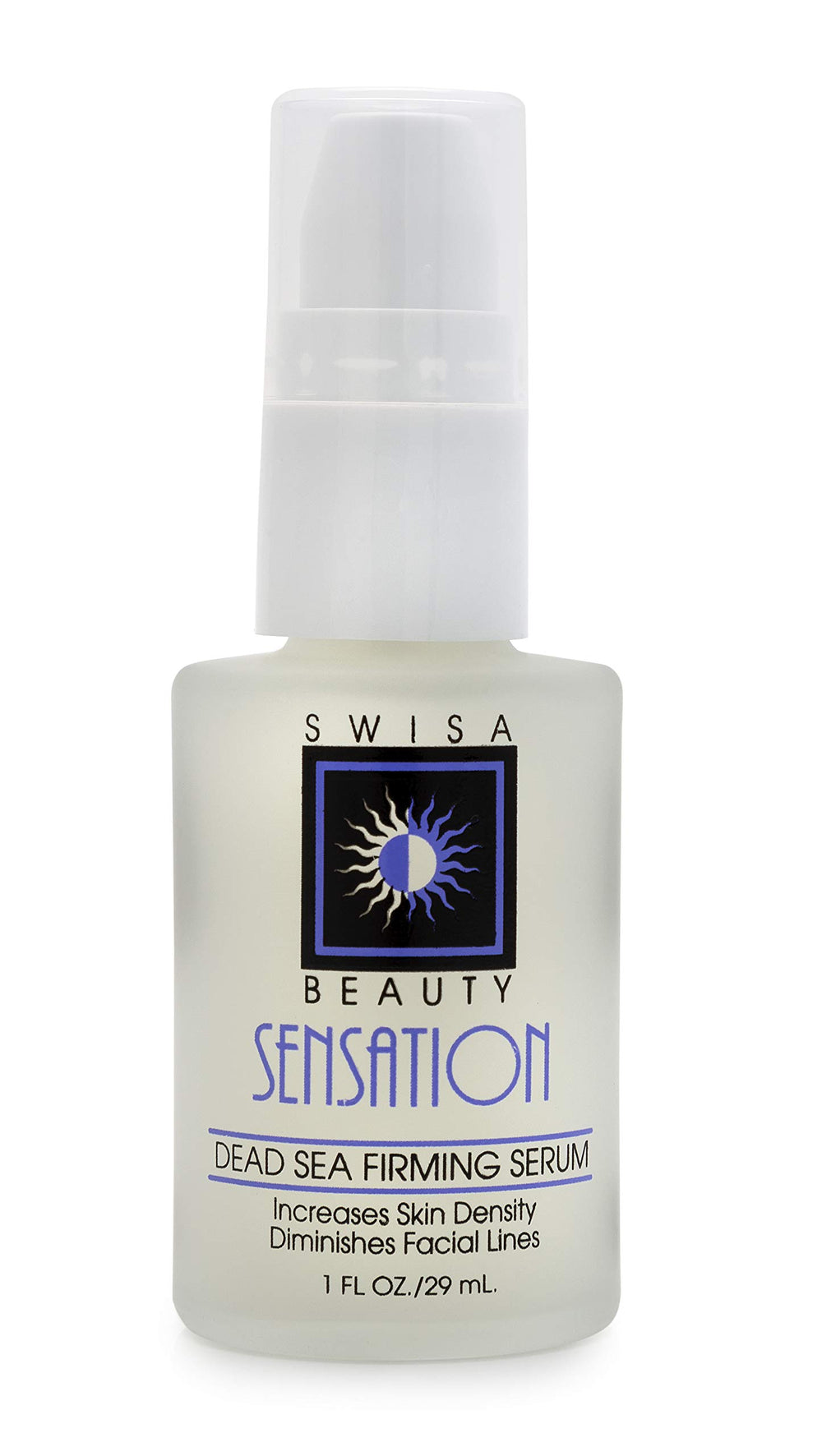 Swisa Beauty Dead Sea Firming Serum bottle for gentle lip area care and fine line improvement.