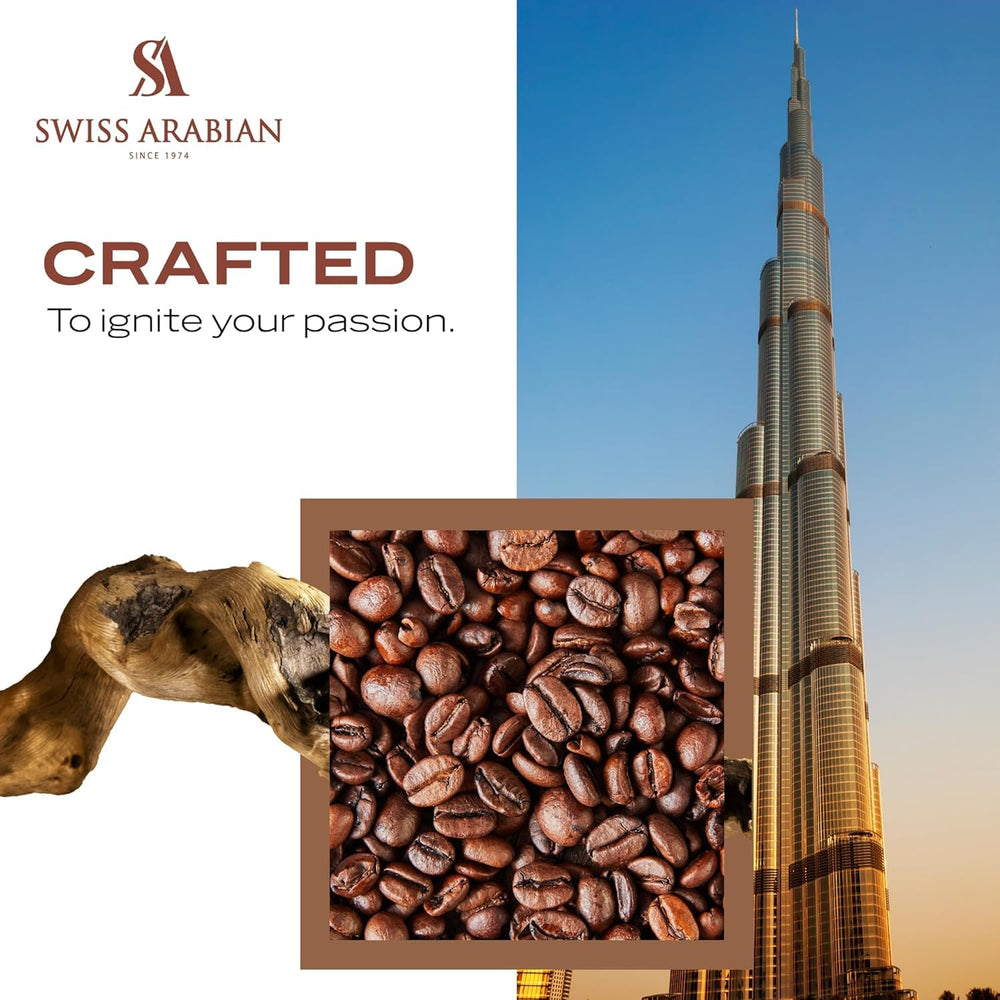 Swiss Arabian Opulence of Dubai Extrait rose note hints at its floral heart.