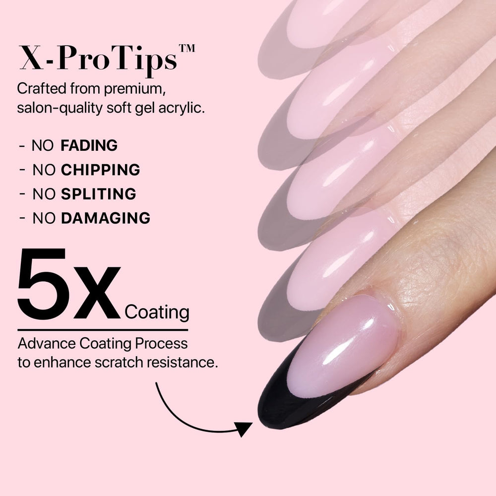 SXC 150-piece nails pack with 15 sizes.