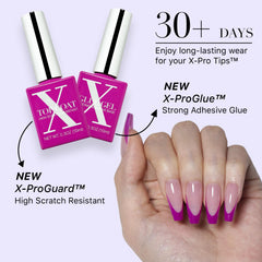 SXC Purple Series nails on hand highlighting lightweight, comfortable fit