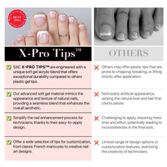 Multiple nail sizes shown for a comfortable toe-fitting look