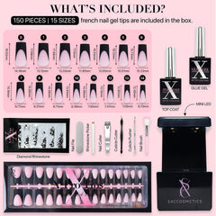 SXC Easy application press-on kit for quick nail upgrades