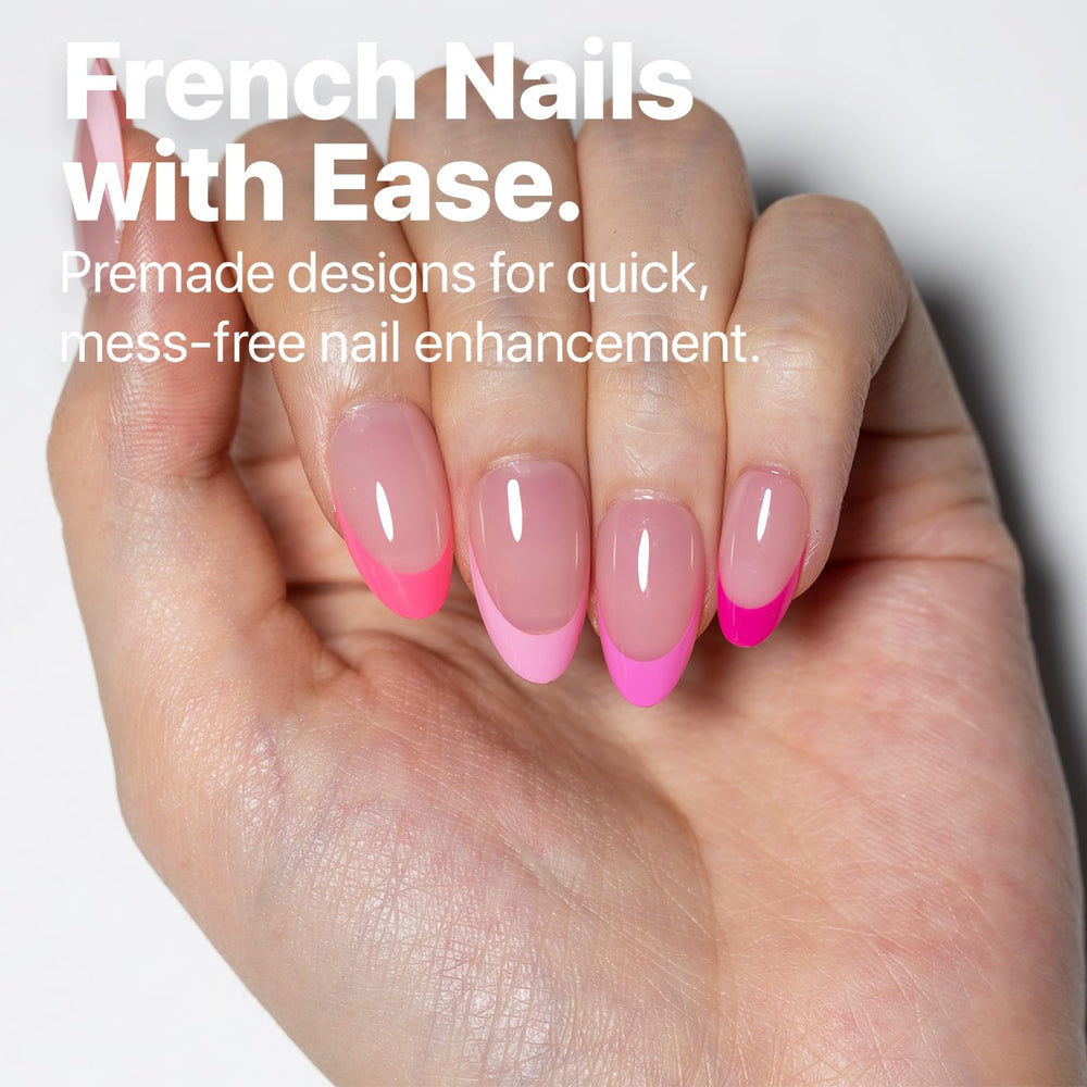 SXC French Tip Nails 160pcs layout demonstrates value and variety for many nail styles.