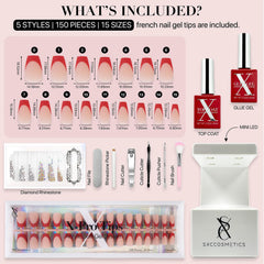 SXC Red Series nails on hand demonstrating comfortable fit and natural appearance.