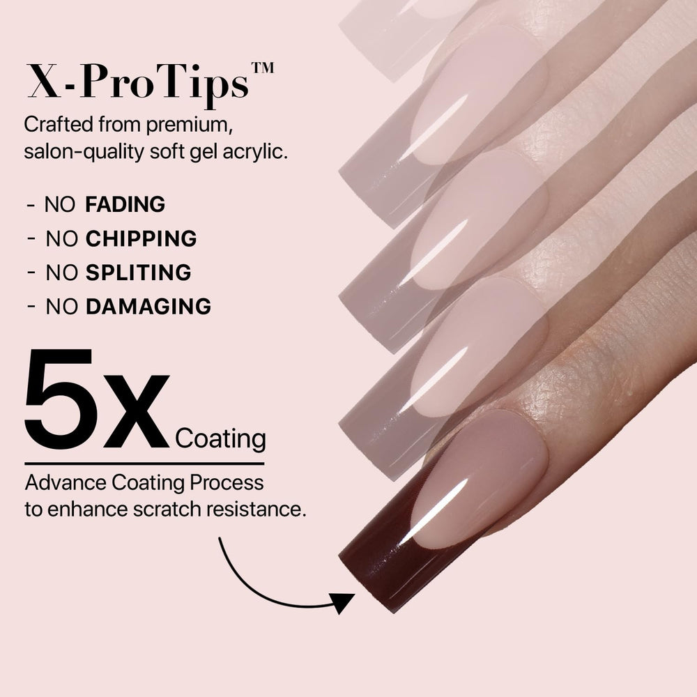 SXC Cosmetics reusable ABS nails designed for gentle removal
