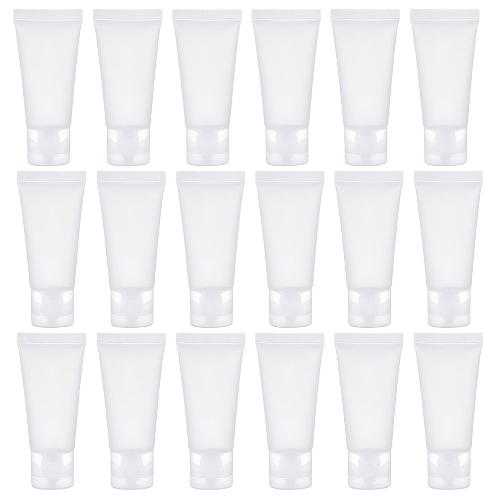 SYBL 20pcs 50ml clear tubes for storing creams and cleansers on the go