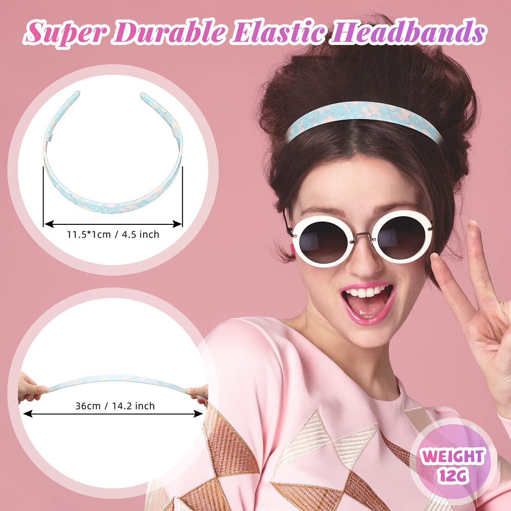 Syhood tortoise shell headband in ivory blends with many looks.