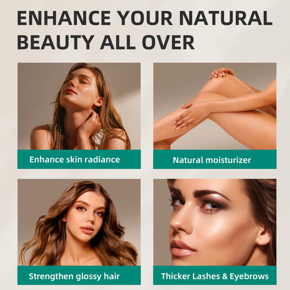 SYLVANA castor oil for hair and lash care nourishment.