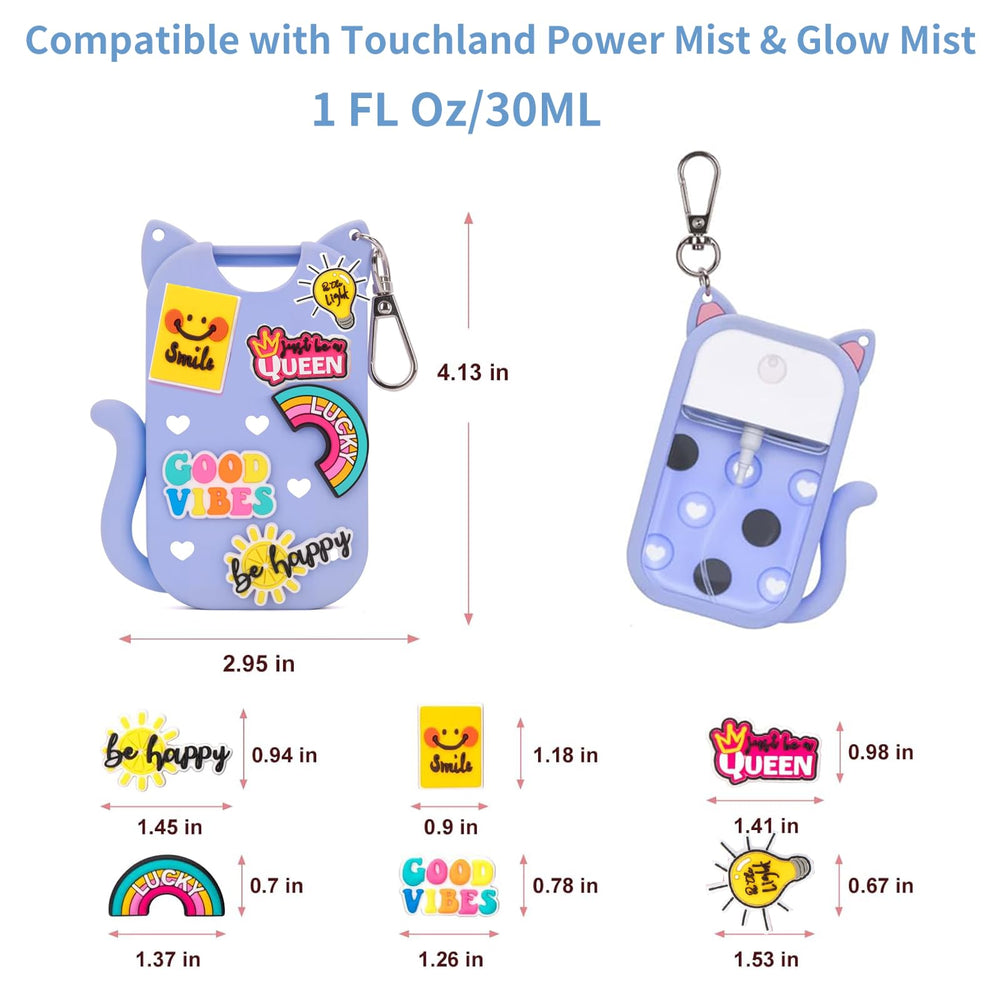 SYLYCANN Touchland blue cat-ear case, vibrant color and portable protection