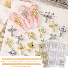 Symphonyw cross nail decorations for phone cases and small crafts.