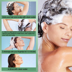 Sysni Rosemary Tea Tree Keratin Shampoo used on hair ends for smoother look.