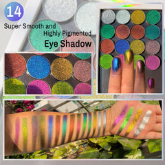 SZDYM eyeshadow with mineral mica offers crease-proof, pigmented color.
