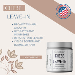 t.botanicals Chebe Leave-In Conditioner jar showing smooth texture and lavender scent
