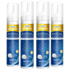 Tacruitf minoxidil foam bottle with 5% formula for easy scalp use
