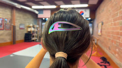 Tacticlip anti-scratch matte iridescent surface resists wear.